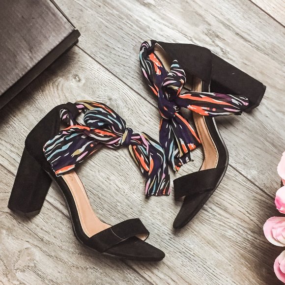 Shoes - Coffee Date Ankle Strap Chunky Heel Sandal